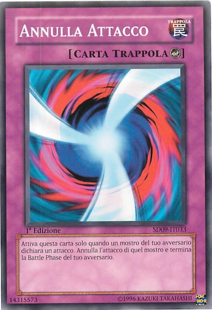 Carta YUGIOH-Annulla Attacco-SD09-IT033-ITA-Poor-Common 1.Ed