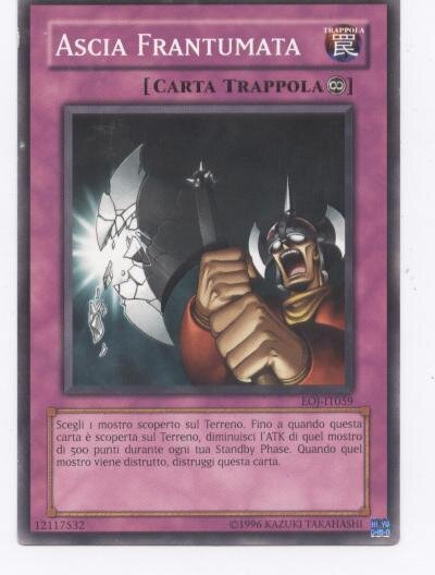 Carta YUGIOH-Ascia Frantumata-EOJ-IT059-ITA-Good-Common 1.Ed