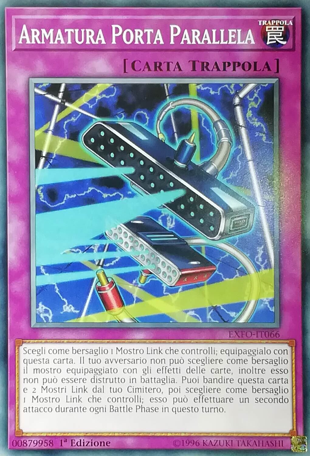 Carta YUGIOH-Armatura Porta Parallela-EXFO-IT066-ITA-NM-Common 1.Ed