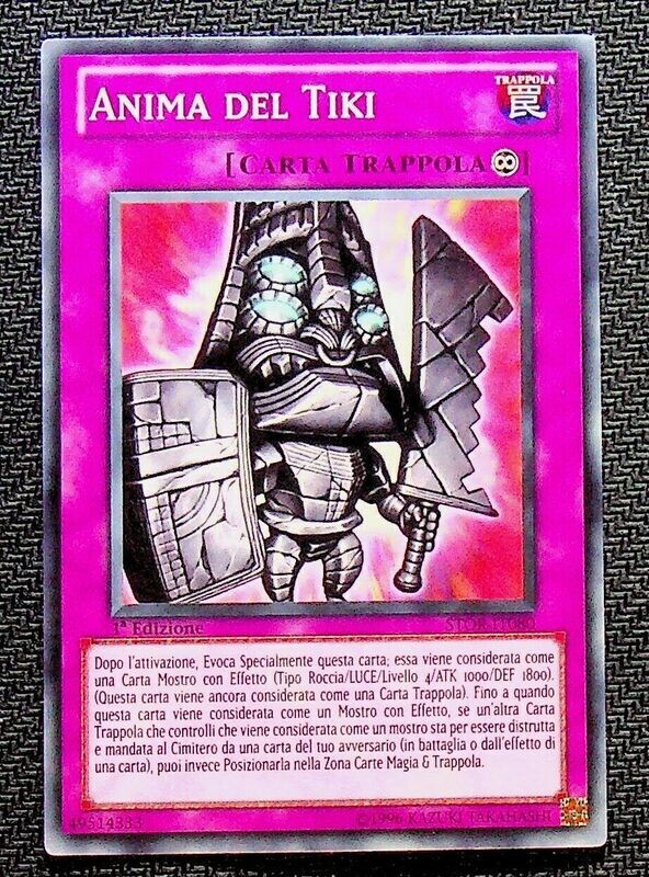 Carta YUGIOH-Anima del Tiki-STOR-ITA-Played-Common 1.Ed