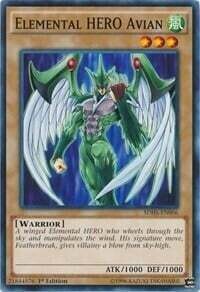 Carta YUGIOH-Avian EROE Elementale-Structure Deck: Attacco degli EROI-ITA-EX-Common 1.ed