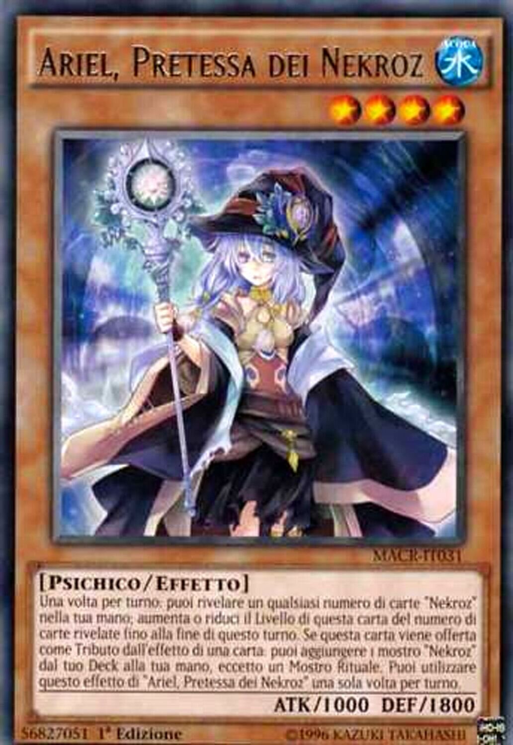 Carta YUGIOH-Ariel, Pretessa dei Nekoz-MACR-IT031-ITA-EX-Rare