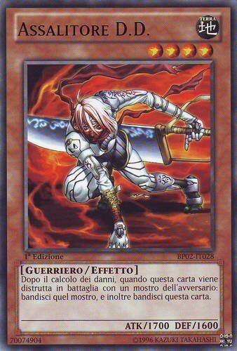 Carta YUGIOH-Assalitore D.D. (V.1 - Mosaic Rare)-BP02-IT028-ITA-EX-Rare 1.Ed