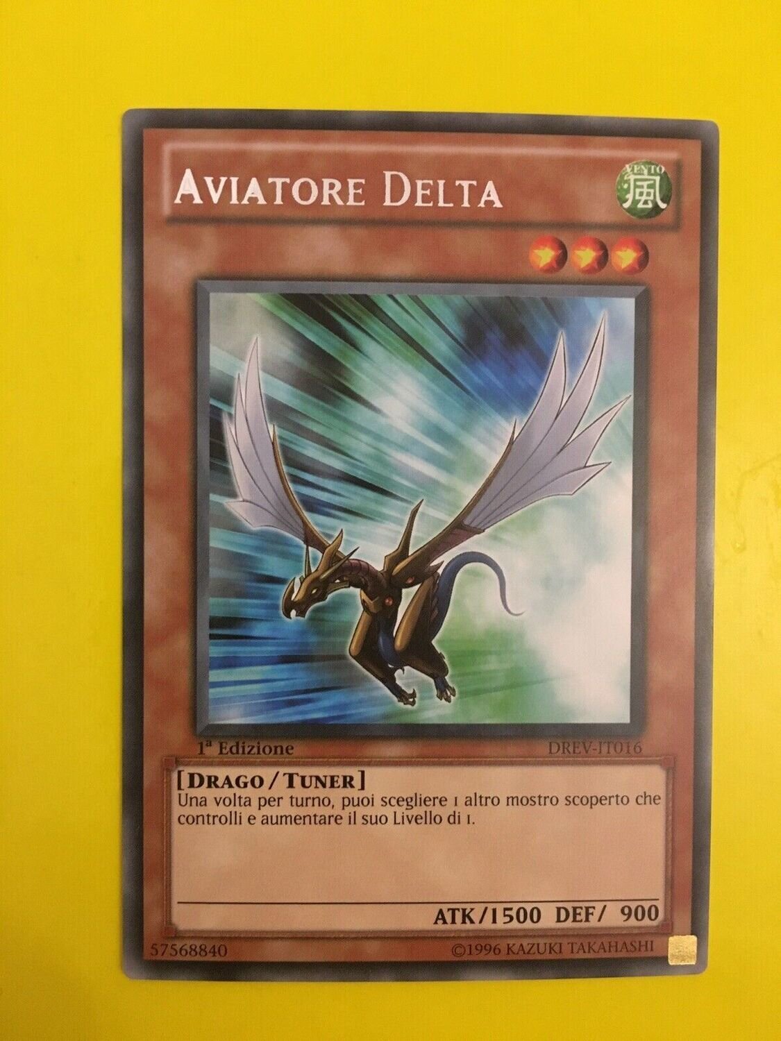 Carta YUGIOH-Aviatore Delta-DREV-IT016-ITA-EX-Rare 1.Ed