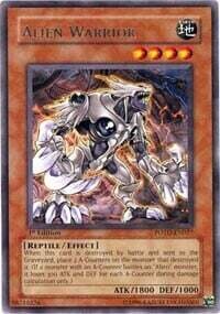 Carta YUGIOH-Alieno Guerriero (V.1 - Rare)-POTD-IT027-ITA-Good-Rare