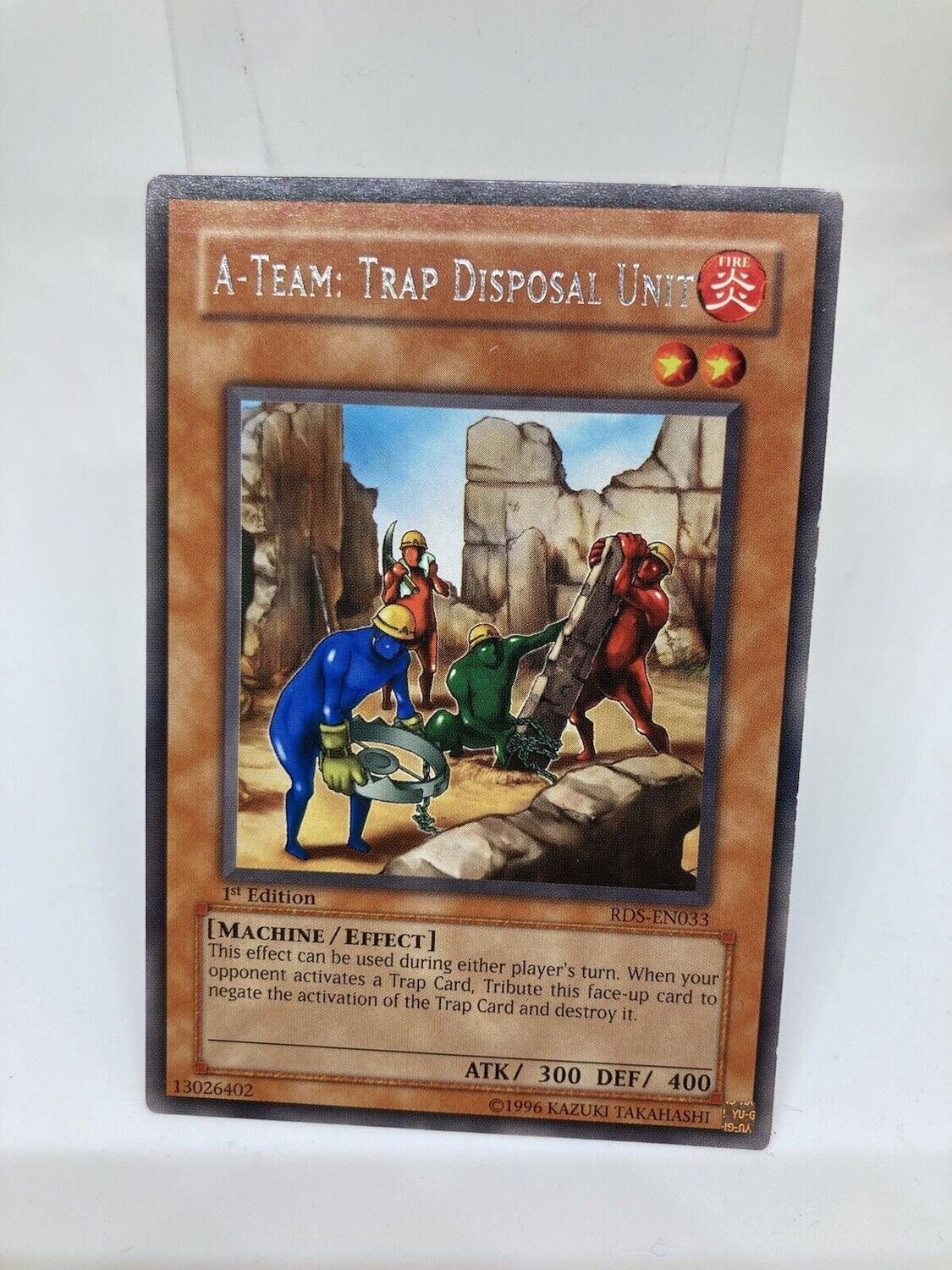 Carta YUGIOH-A-Team: Trap Disposal Unit (V.1 - Rare)-RDS-EN033-EN-Poor-Rare 1.Ed
