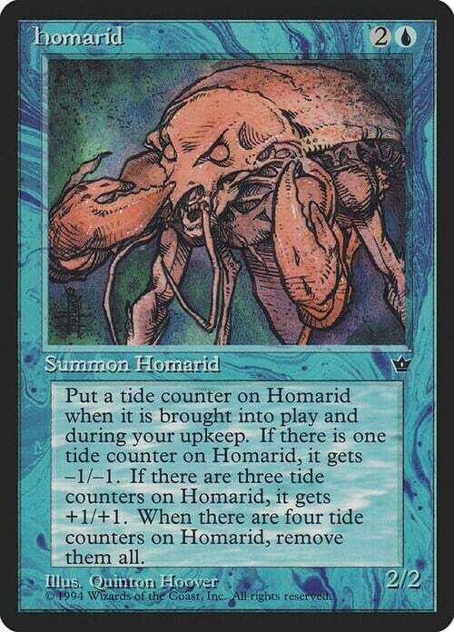 Carta MTG-Homarid (V.1)-Fallen Empires-EN-Poor-common