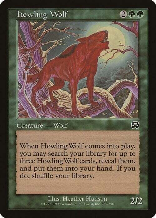 Carta MTG-Lupo Ululante-Maschere di Mercadia-EN-LP-Common
