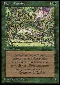 Carta MTG-Pianta Carnivora-L'Oscruritò-ITA-LP-Common