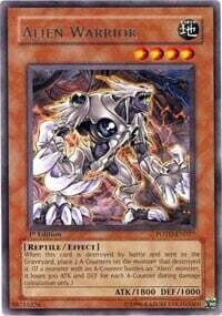 Carta YUGIOH-Alieno Guerriero (V.1 - Rare)-POTD-IT027-ITA-Good-Rare
