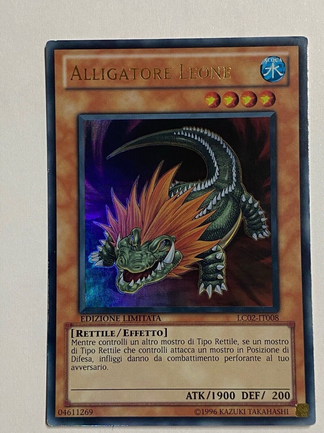 Carta YUGIOH-Alligatore Leone-LC02-IT008-ITA-Good-Ultra Rare Limited Edition