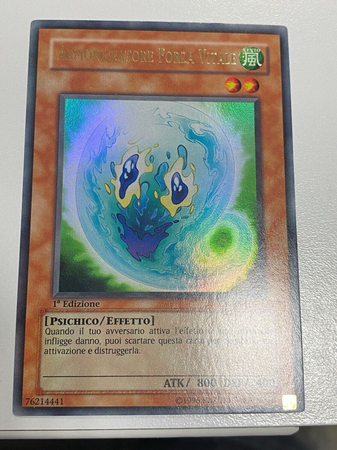 Carta YUGIOH-Armonizzatore Forza Vitale-CRMS-IT026-ITA-EX-Ultra Rare 1.Ed