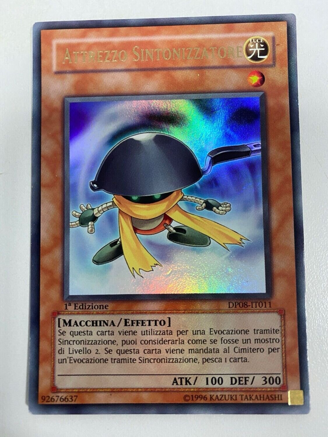 Carta YUGIOH-Attrezzo Sintonizzatore-DP08-IT011-ITA-EX-Ultra Rare 1.Ed