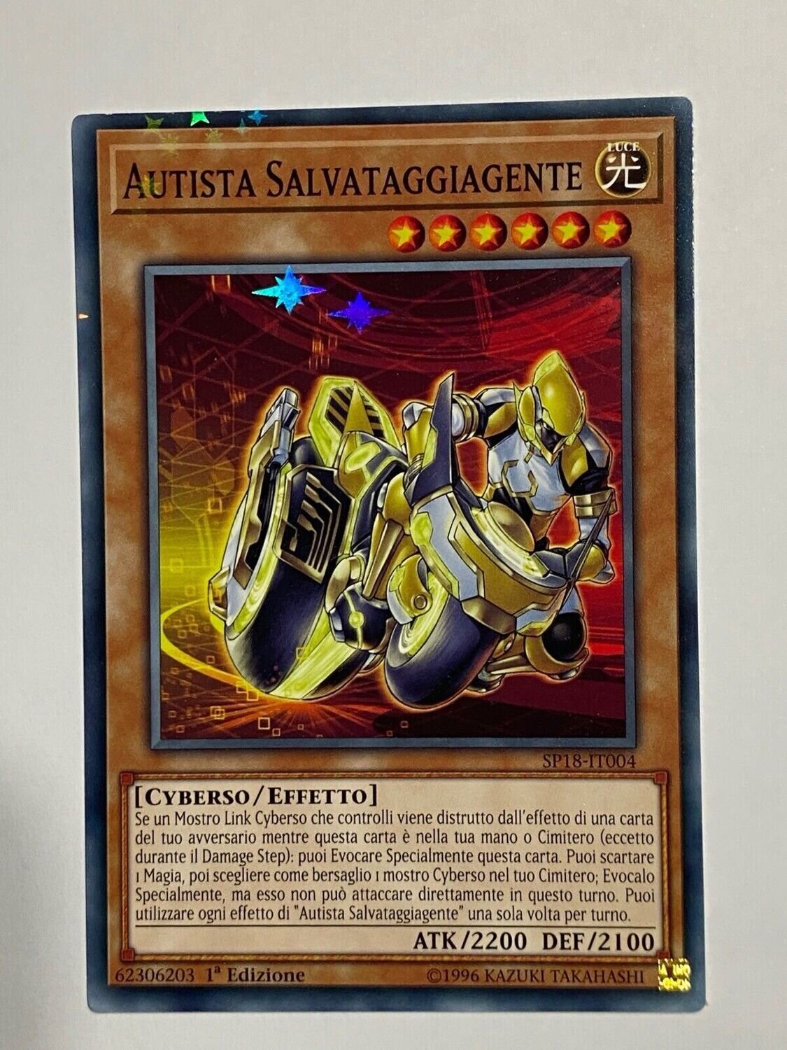 Carta YUGIOH-Autista Salvataggiagente(Starfoil)-SP18-IT004-ITA-EX-Rare 1.Ed