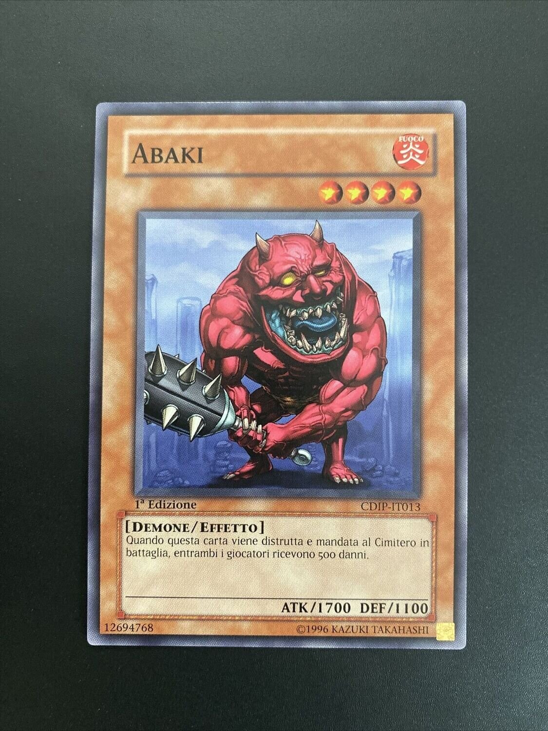 Carta YUGIOH-Abaki-CIDP-IT013-ITA-Good-Common 1.Ed
