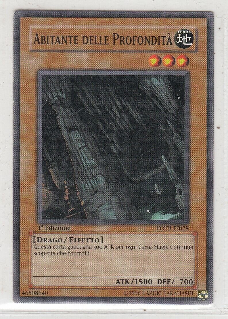 Carta YUGIOH-Abitante delle Profondità-FOTB-IT028-ITA-Good-Common 1.Ed