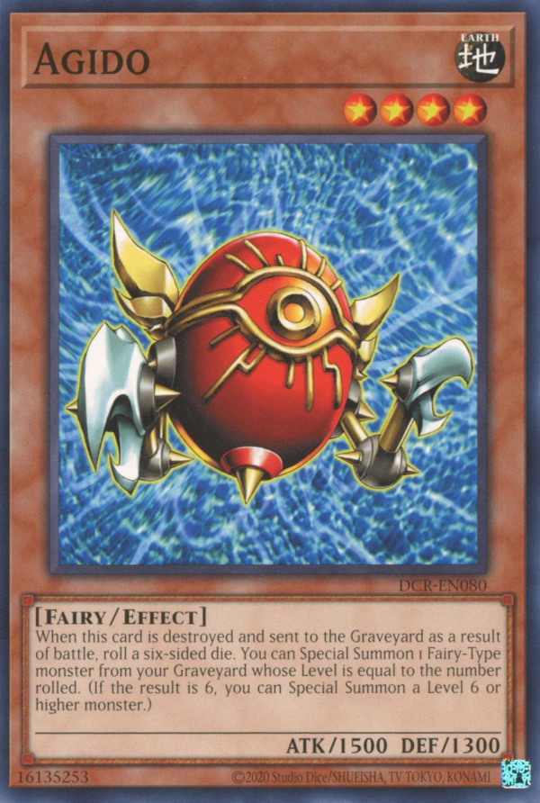 Carta YUGIOH-Agido (V.1 - Common)-DCR-080-EN-Good-Common