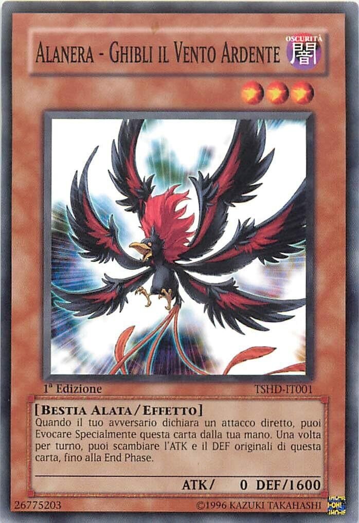 Carta YUGIOH-Alanera - Ghibli il Vento Ardente-TSHD-IT001-ITA-EX-Common 1.Ed