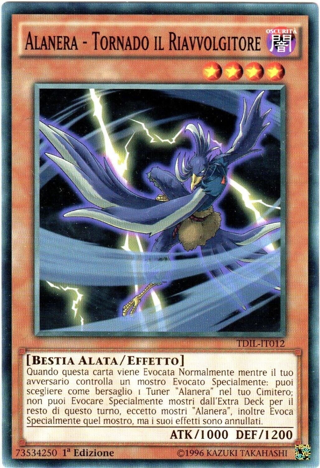 Carta YUGIOH-Alanera - Tornado il Riavvolgitore-TDIL-IT012-ITA-EX-Common 1.Ed