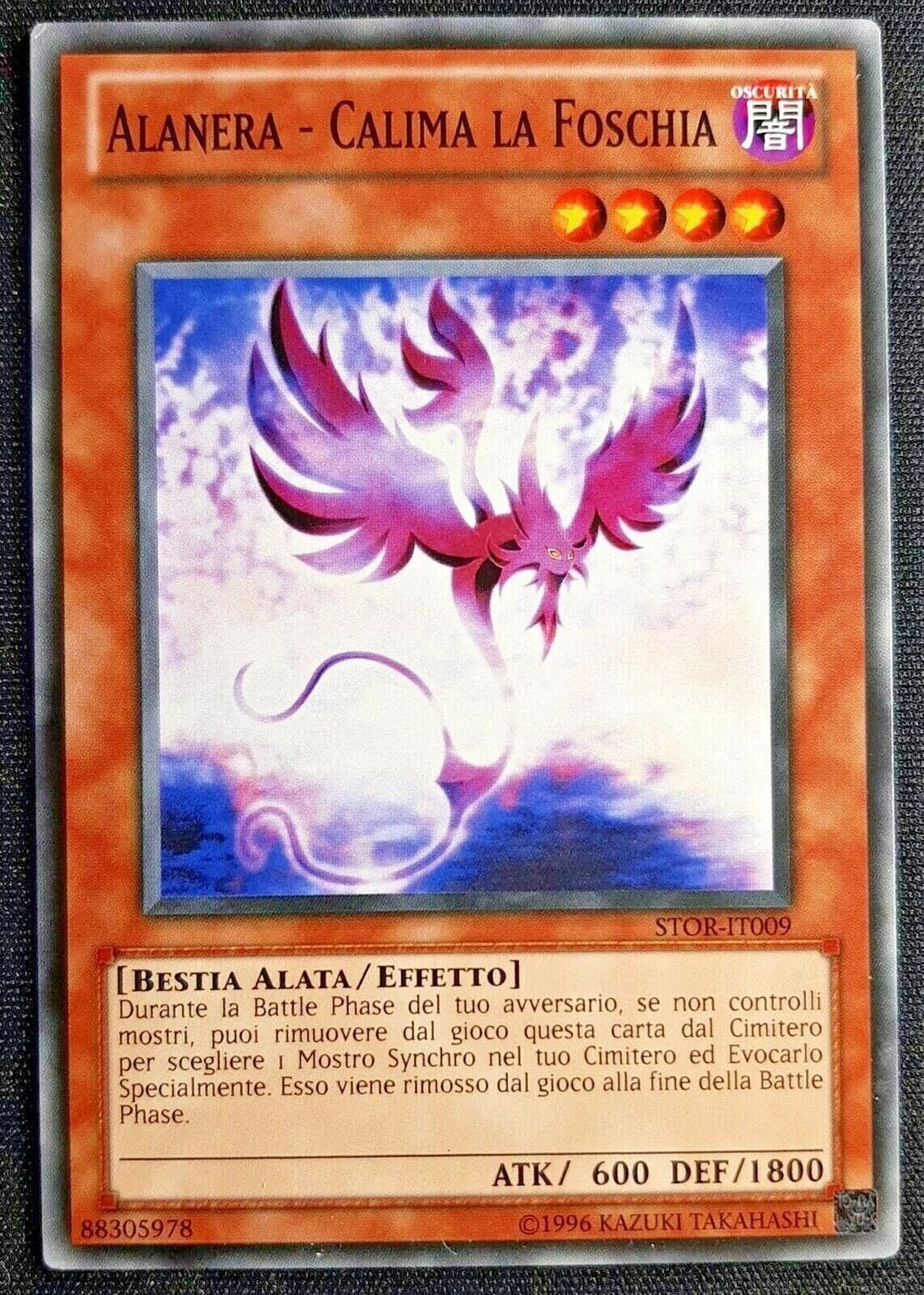 Carta YUGIOH-Alanera - Calima la Foschia-STOR-IT009-ITA-Good-Common 1.Ed