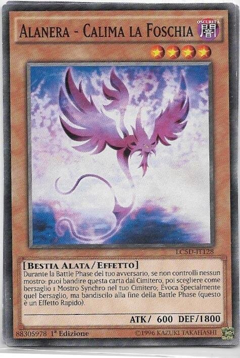 Carta YUGIOH-Alanera - Calima la Foschia-LC5D-IT128-ITA-EX-Common 1.Ed