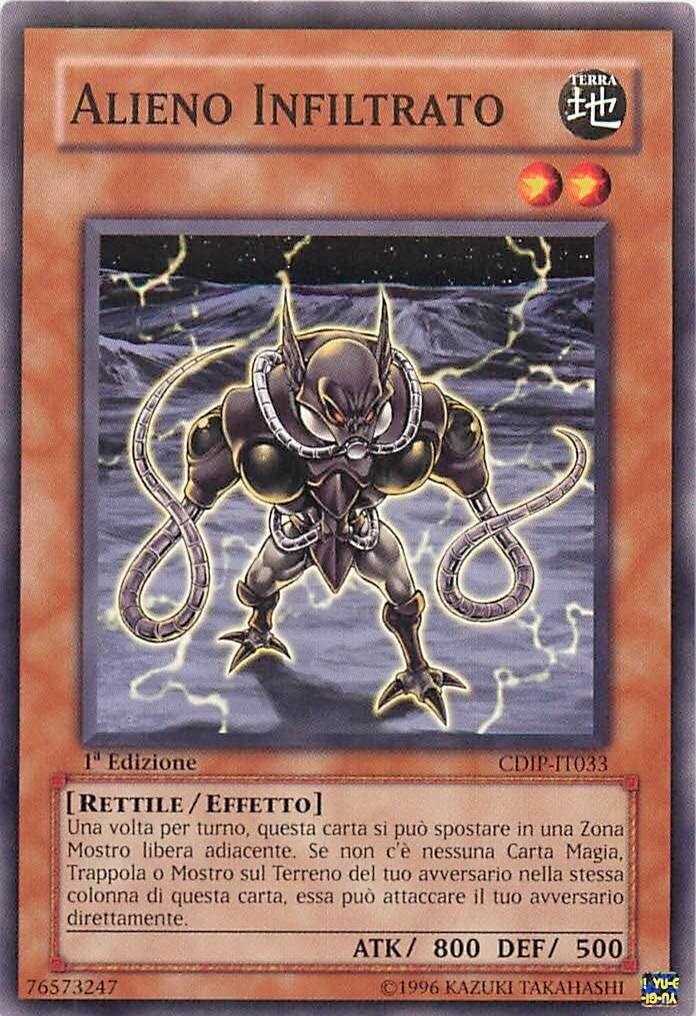 Carta YUGIOH-Alieno Infiltrato-CIDP-IT033-ITA-LP-Common 1.Ed