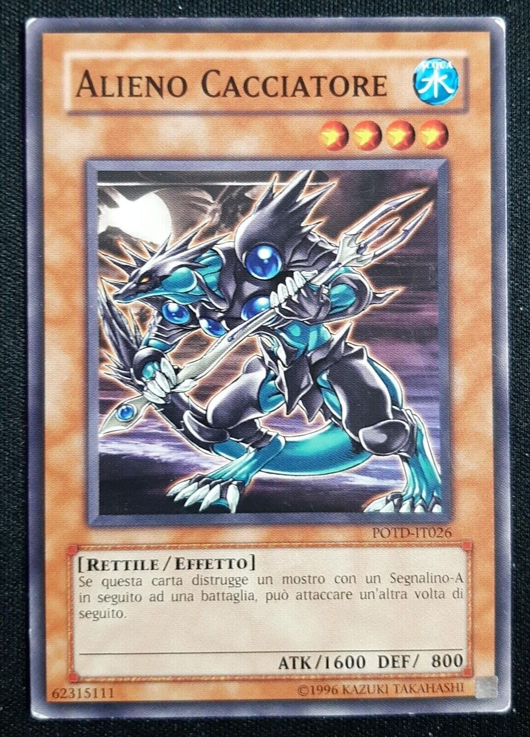 Carta YUGIOH-Alieno Cacciatore-POTD-IT026-ITA-LP-Common 1.Ed