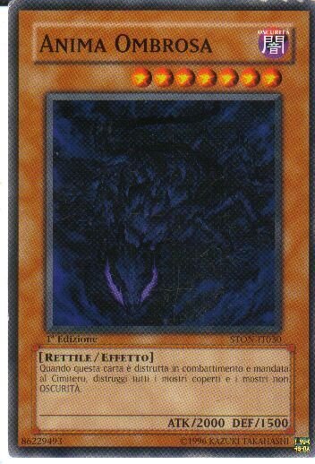 Carta YUGIOH-Anima Ombrosa-STON-IT030-ITA-Good-Common 1.Ed