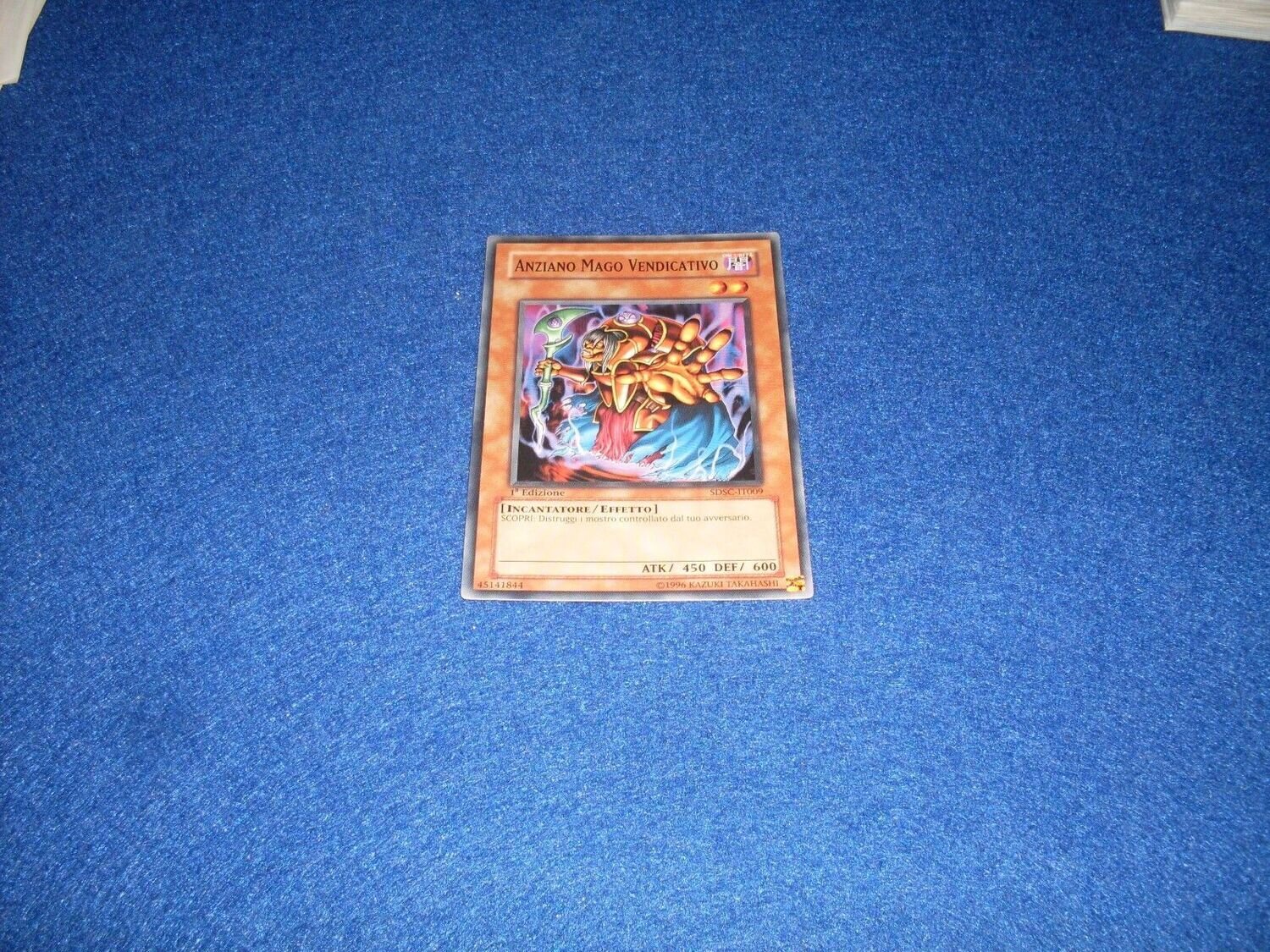 Carta YUGIOH-Anziano Mago Vendicativo-SDSC-IT009-ITA-Good-Common 1.Ed
