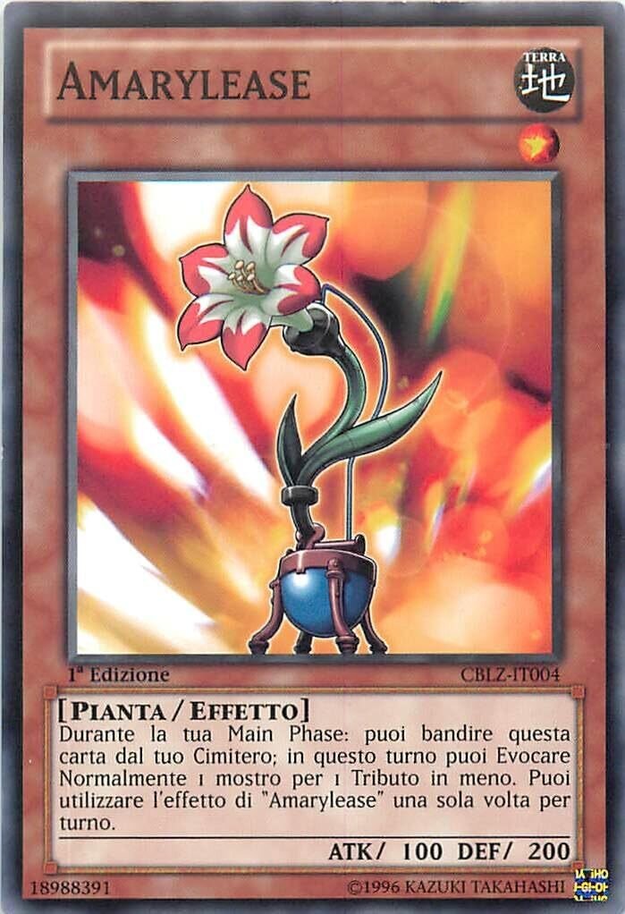 Carta YUGIOH-Amarylease-CBLZ-IT004-ITA-Good-Common 1.Ed