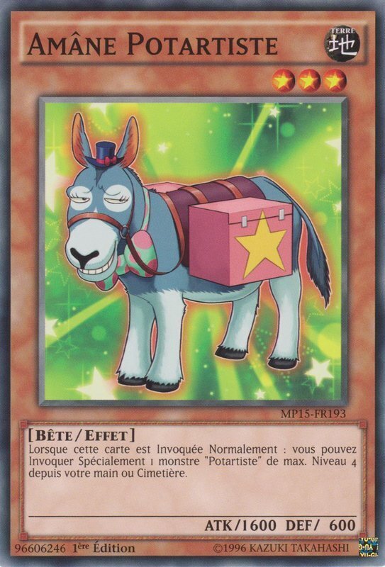 Carta YUGIOH-Amâne Potartiste-MP15-FR193-FRA-EX-Common 1.Ed