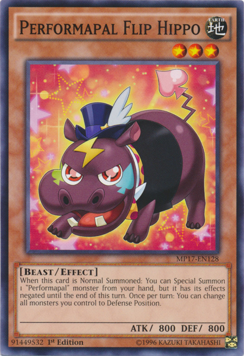 Carta YUGIOH-Artistamico Flip Ippopotamo-INOV-IT003-ITA-EX-Common 1.Ed