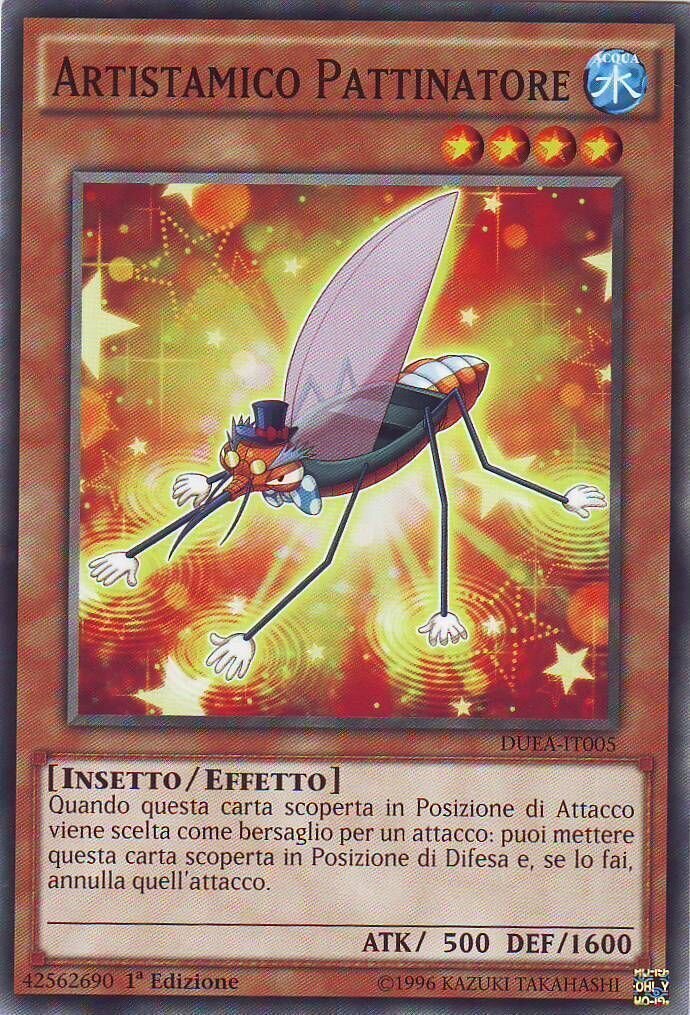 Carta YUGIOH-Artistamico Pattinatore-DUEA-IT005-ITA-Good-Common 1.Ed