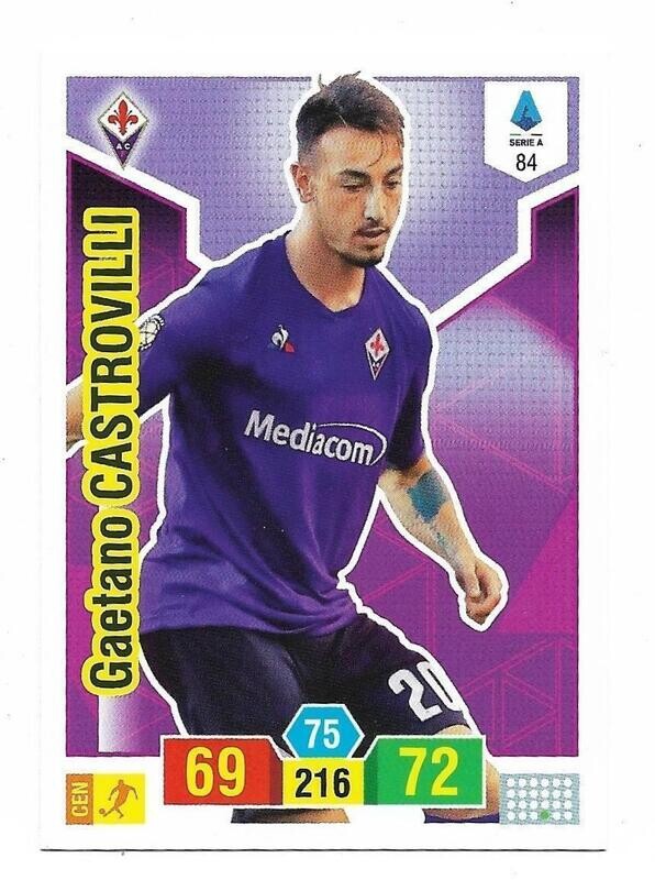 Trading card Adrenalyne 2019-20 - N°84 Gaetano Castrovilli  Fiorentina