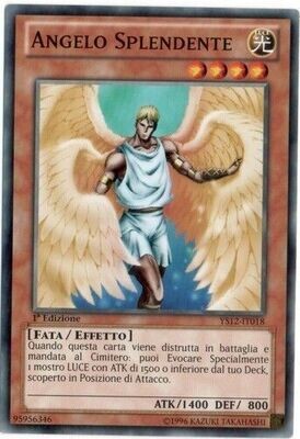 Carta YUGIOH-Angelo Splendente-YS12-IT018-ITA-EX-Common Carta YUGIOH-Angelo Splendente-YS12-IT018-ITA-EX-Common