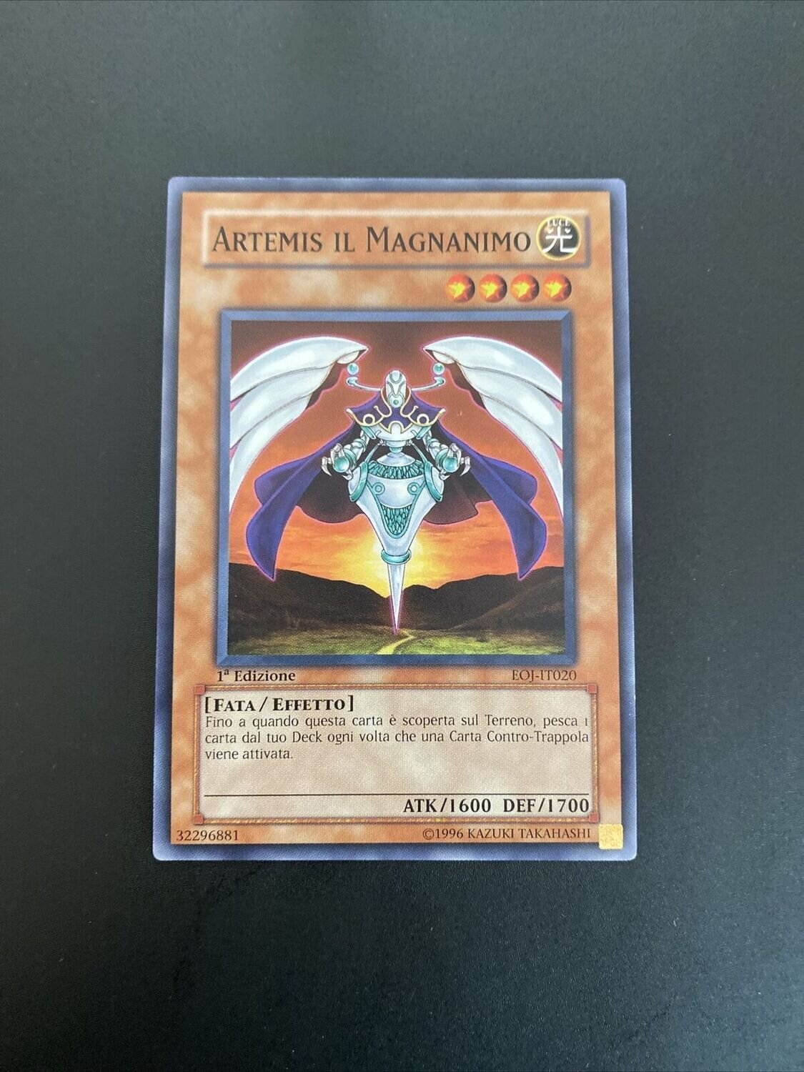 Carta YUGIOH-Artemis il Magnanimo-EOJ-IT020-ITA-Good-Common