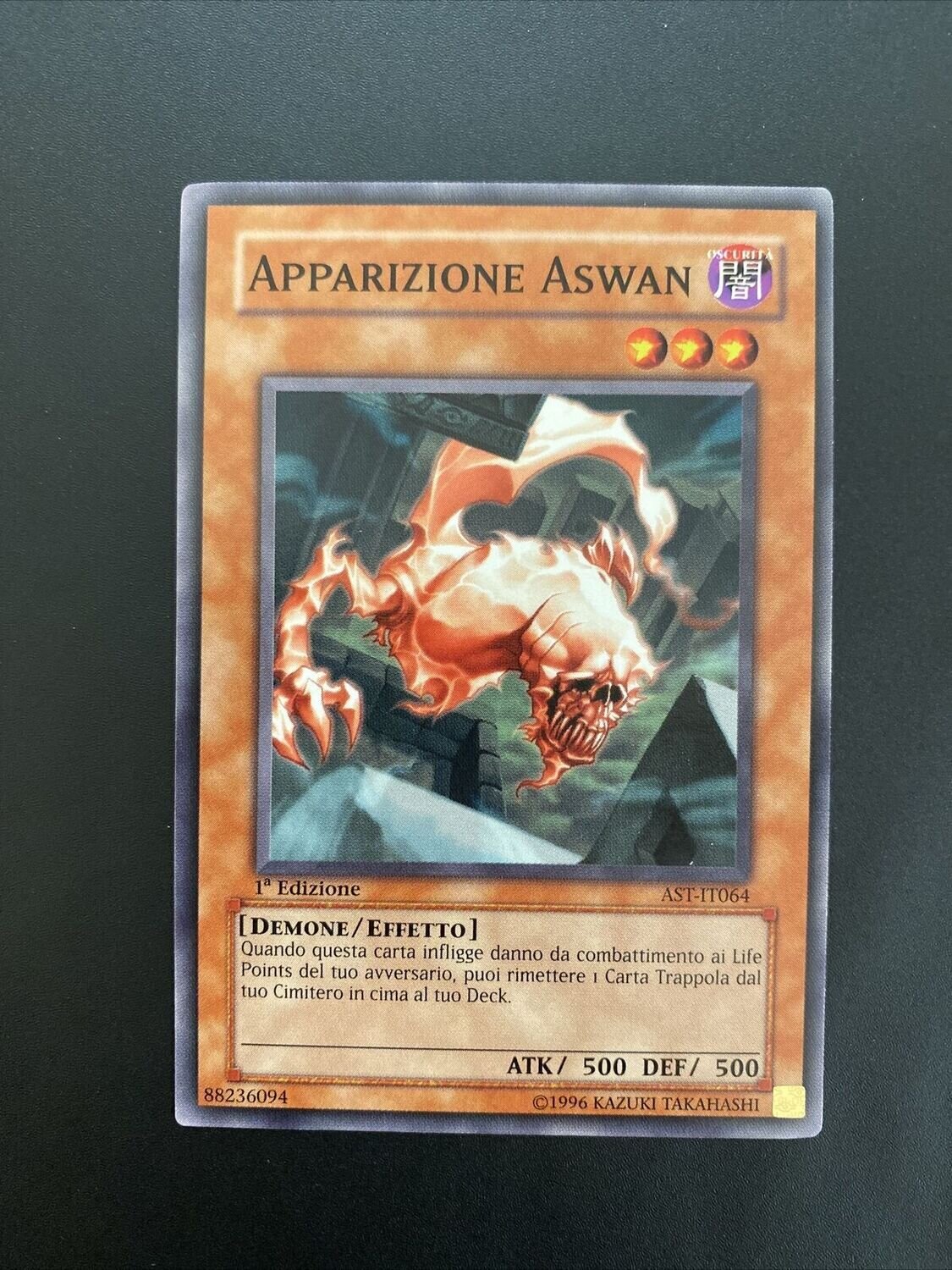 Carta YUGIOH-Apparizione Aswan-AST-IT064-ITA-Poor-Common 1.Ed