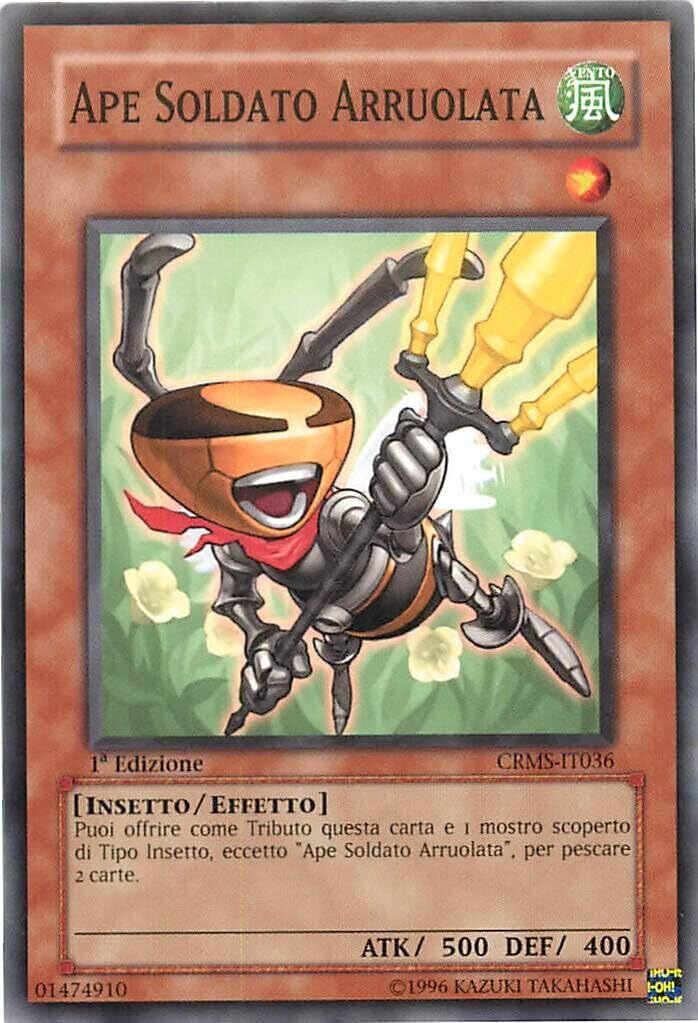 Carta YUGIOH-Ape Soldato Arruolata-CRMS-IT036-ITA-Good-Common