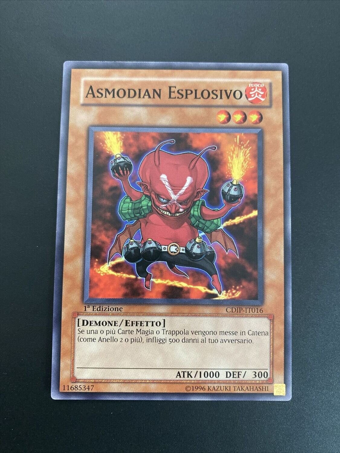 Carta YUGIOH-Asmodian Esplosivo-CDIP-IT016-ITA-Good-Common 1.Ed