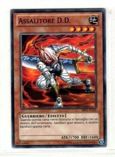 Carta YUGIOH-Assalitore D.D.-BP01-IT133-ITA-Good-Common 1.Ed
