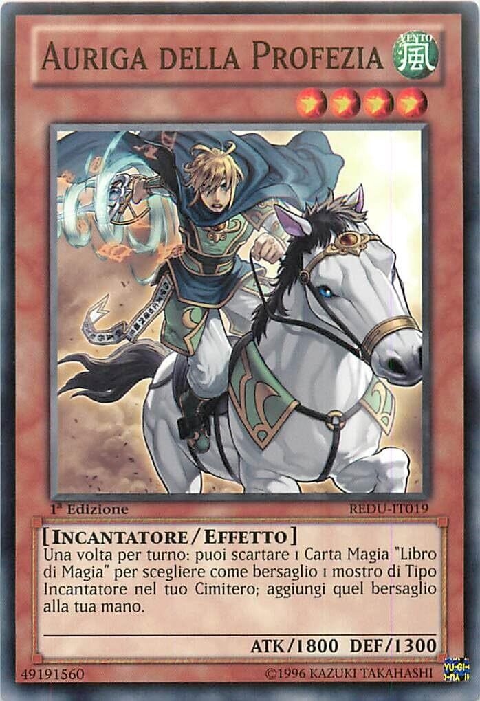 Carta YUGIOH-Auriga della Profezia-REDU-IT019-ITA-Good-Common 1.Ed