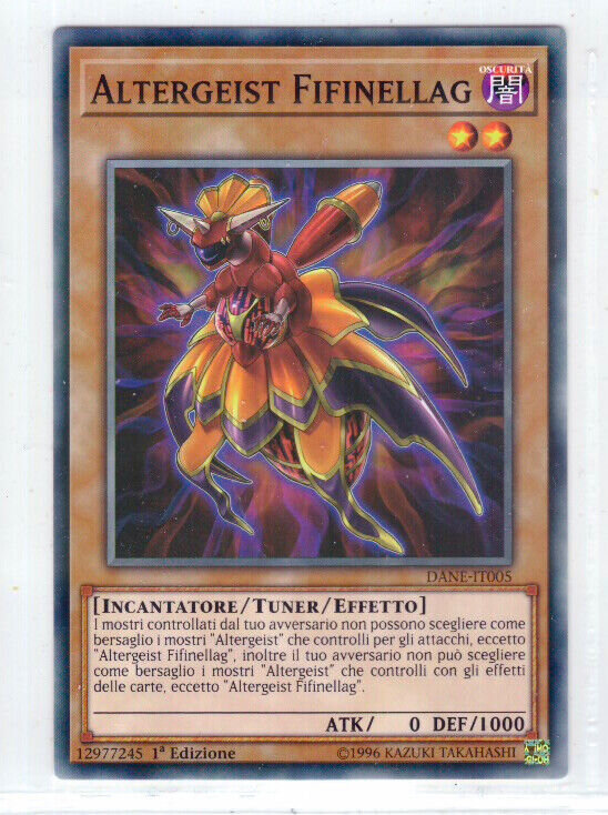 Carta YUGIOH-Altergeist Fifinellag-DANE-IT005-ITA-Good-Common 1.Ed