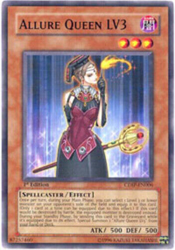 Carta YUGIOH-Allure Queen LV3-CDIP-EN006-EN-Good-Common 1.Ed