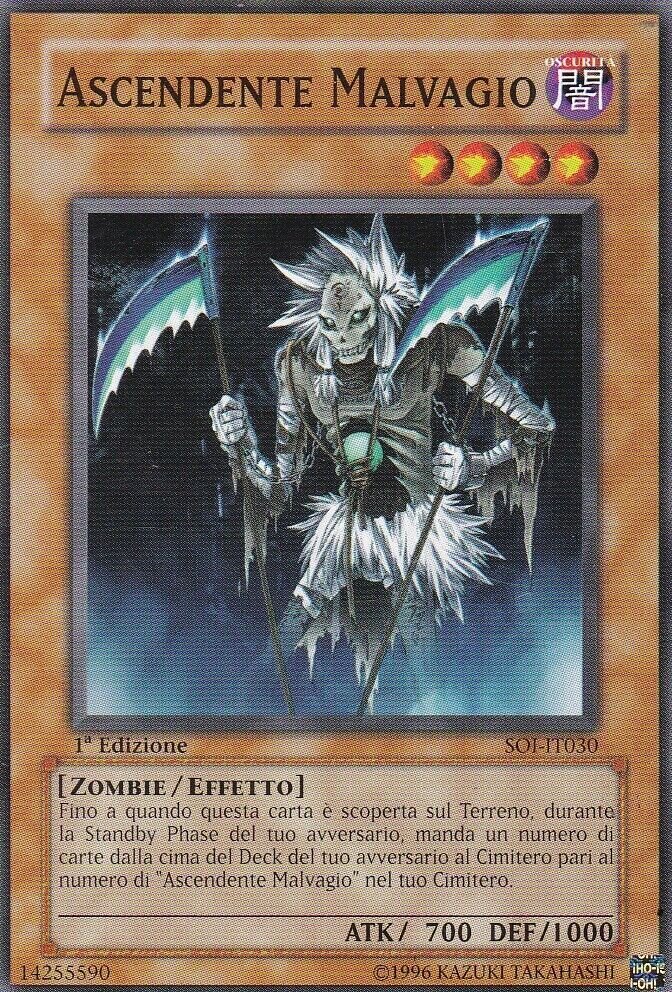Carta YUGIOH-Ascendente Malvagio-SOI-IT030-ITA-Good-Common