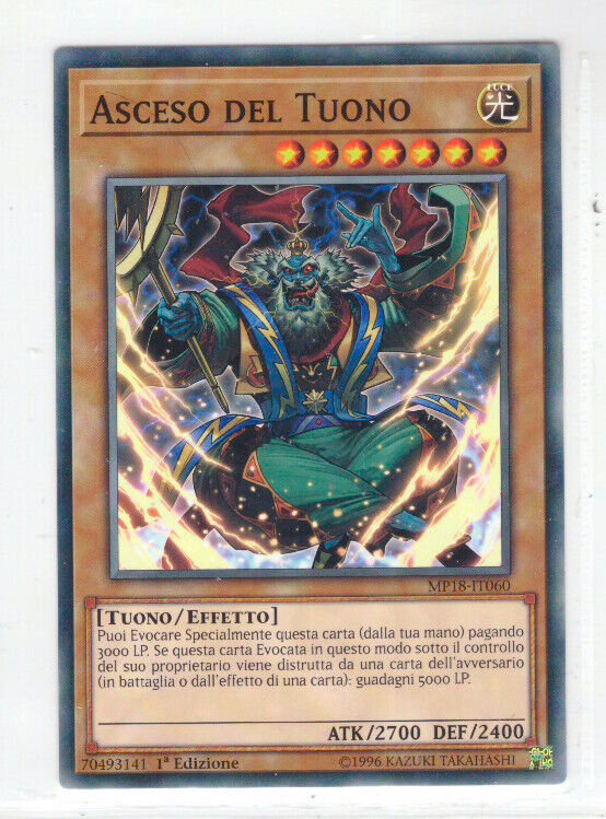 Carta YUGIOH-Asceso del Tuono-CODT-IT036-ITA-Poor-Common 1.Ed