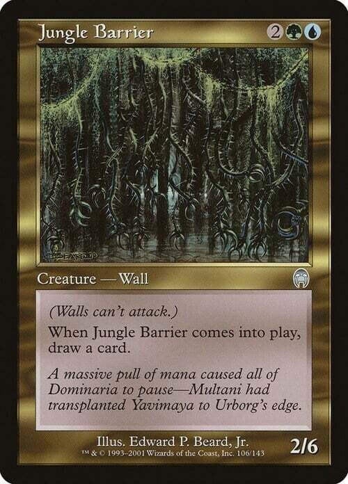Carta MTG-Barriera di Giungla-Apocalisse-ITA-LP-Uncommon
