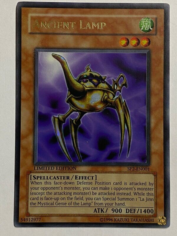 Carta YUGIOH-Ancient Lamp-SP2-EN001-EN-EX-Ultra Rare Limited Edition