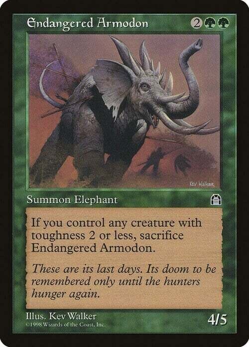 Carta MTG-Armodonte in Estinzione-Fortezza-ITA-EX-Common
