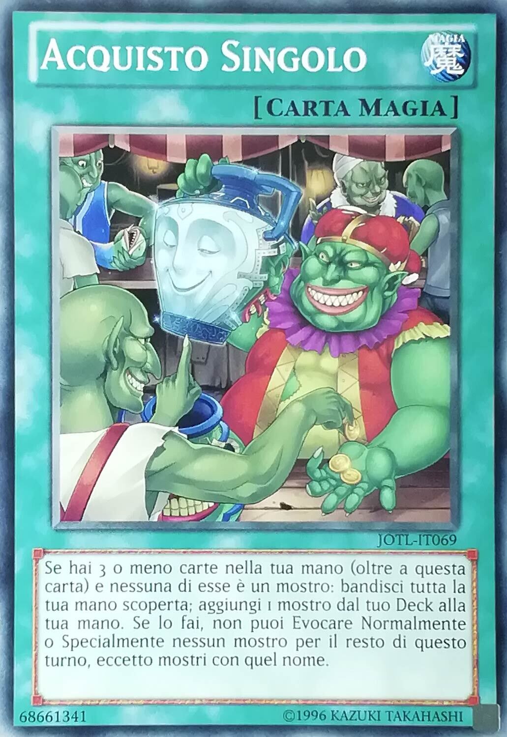 Carta YUGIOH-Acquisto Singolo-JOTL-IT069-ITA-EX-Common 1.Ed