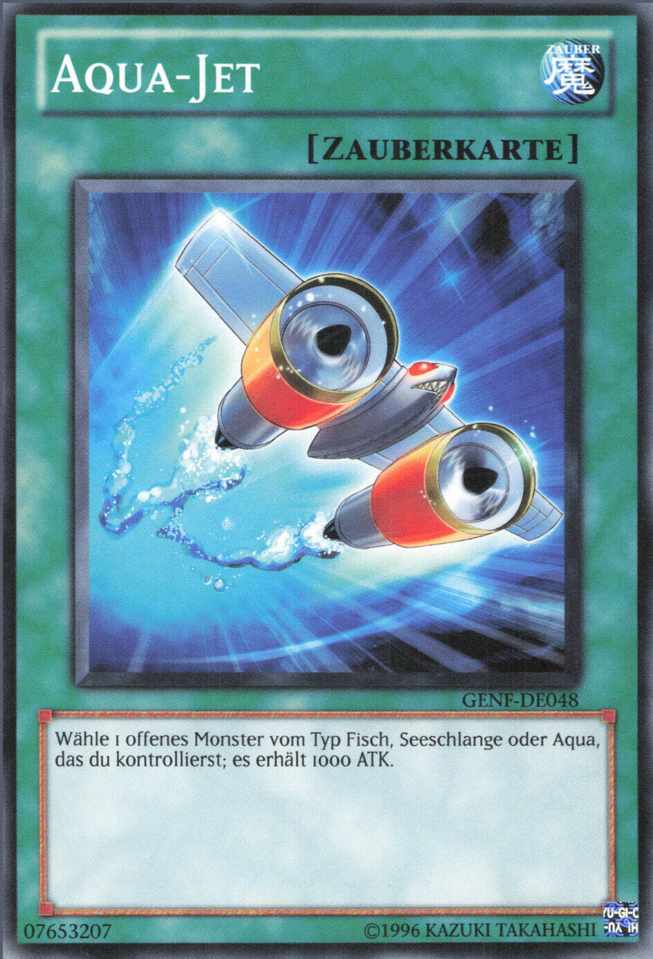 Carta YUGIOH-Acqua Jet-GENF-DE048-DE-EX-Common 1.Ed